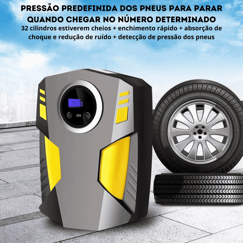 Bomba de Ar para Carro - Compressor Portátil