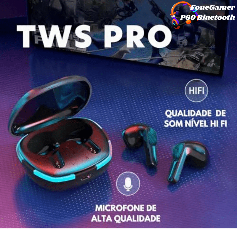 P60  Fone de Ouvido Bluetooth Gamer