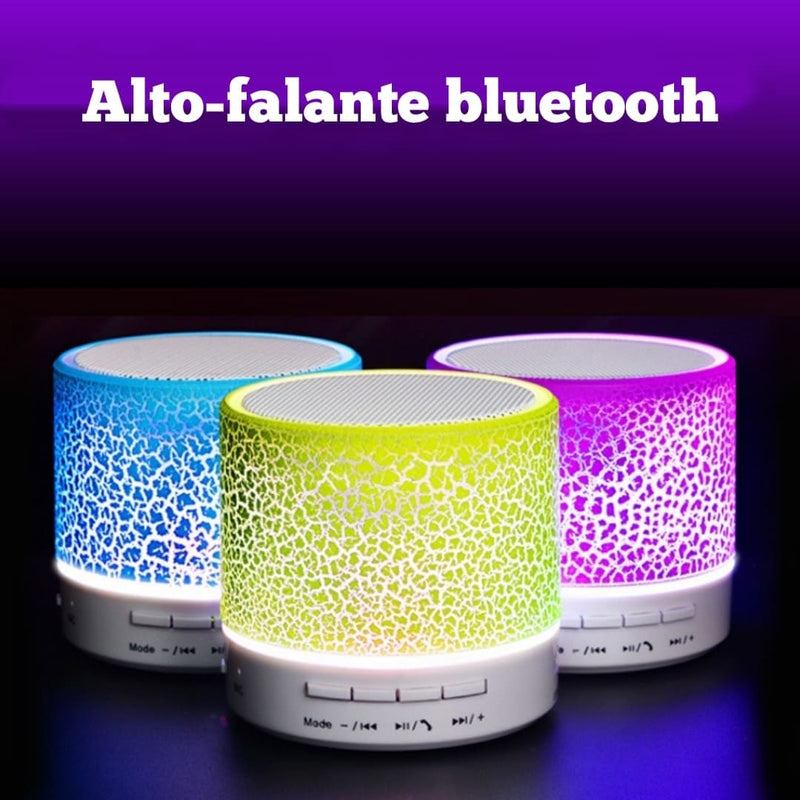 Mini Alto-Falante A9 Bluetooth LED