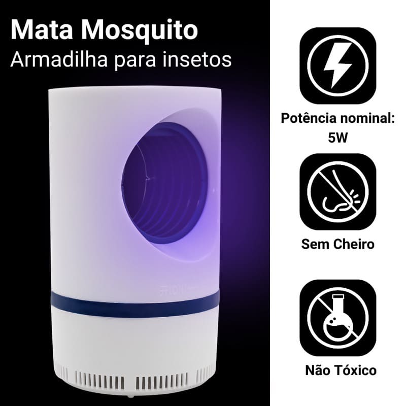 Luminária Repelente UV -Luminária Contra Mosquitos